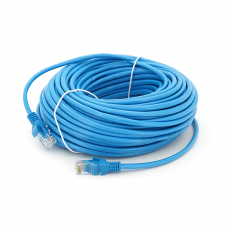 Патч-корд литой RITAR, CCA, UTP, RJ45, Cat.5e, 30m, синий Q50