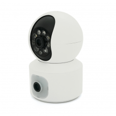 Поворотна Wi-Fi камера для приміщень PiPo PP-IPC28D2MP15 (YT01439), два об’єктиви 2+2 Мп, звук