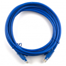 Патч-корд литой Weepda PCR-CU6 / 50Be, Cat.6 UTP, 50 м, RJ45–RJ45, медь, синий