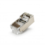Конектор Merlion RJ-45 8P8C FTP Cat-6 (50 шт / уп.) екранований, подвійний (позолочені)