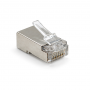 Конектор Merlion RJ-45 8P8C FTP Cat-6 (50 шт / уп.) екранований, подвійний (позолочені)