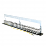 Патч-панель PiPo PP247191UFTP, 24 порти RJ45, екранована FTP, кат. 7E, 19″ 1U, чорна