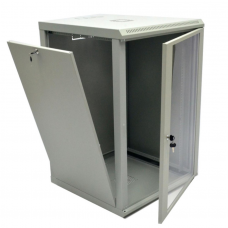 Настенный шкаф 19″ 18U MGSWL Эконом, 600×600×907 мм, акриловое стекло, серый (UA-MGSWL186G)
