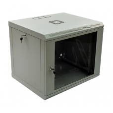 Настенный шкаф 19″ 9U MGSWL Эконом, 600×500×507 мм, акриловое стекло, серый (UA-MGSWL95G)