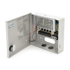 Блок питания 12V-5A / 4CH в металлическом боксе с замком, 12 В 5 А, 60 Вт, 4 канала