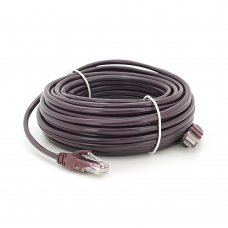 Патч-корд литой RITAR, UTP, RJ45, Cat.5e, 15m, фиолетовый, Cu (медь)