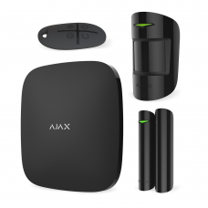 Комплект беспроводной сигнализации Ajax StarterKit black, Hub, MotionProtect, DoorProtect, SpaceControl, черный