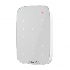 Сенсорна клавіатура Ajax KeyPad white для керування охороною кодом, 868 МГц, до 1700 м, біла