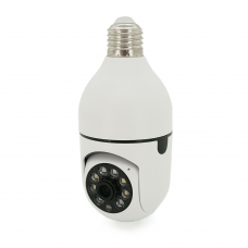 Поворотная Wi-Fi камера под цоколь E27 PP-IPC30D2MP15 (YT14545), 4 Мп, питание 220 В, ИК 15 м, звук