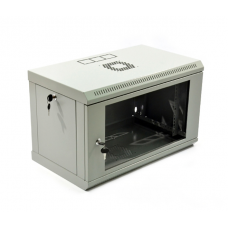 Настенный шкаф 19″ 6U MGSWL Эконом, 600×350×373 мм, акриловое стекло, серый (UA-MGSWL635G)