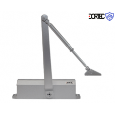 Доводчик Dortec DT-536H с фиксацией открытой двери, 65–150 кг, ветровой тормоз, серебристый Доводчик Dortec DT-536H с фиксацией открытой двери, 65–150 кг, ветровой тормоз, серебристый