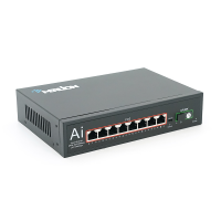 PoE-комутатор Merlion BT-D6108FE, 8 портів PoE + одноволоконний оптичний uplink 1310 нм, 20 км
