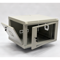 Настенный шкаф 19″ 6U MGSWA, 600×500×373 мм, акриловое стекло, серый (UA-MGSWA65G)