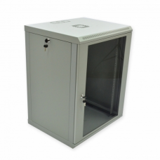 Настенный шкаф 19″ 15U MGSWL Эконом, 600×500×773 мм, акриловое стекло, серый (UA-MGSWL155G)