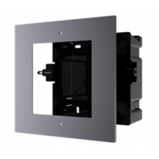 Врезная монтажная рамка Hikvision DS-KD-ACF1 / PLASTIC на 1 модуль вызывной панели, алюминий и пластик