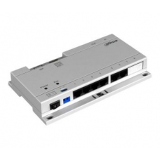 Коммутатор Passive PoE для IP-домофонов Dahua DH-VTNS1060A, 6 портов PoE, 2 uplink, 24 В