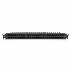 Патч-панель Ritar RT-2264-CAT.6, 48 портов RJ45, категория 6, UTP, 19″ высотой 1U, черная