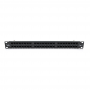 Патч-панель Merlion ML-2264-CAT.6 категорії 6 на 48 портів RJ45, UTP, 19″ 1U, чорна