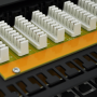 Патч-панель Merlion ML-2264-CAT.6 категорії 6 на 48 портів RJ45, UTP, 19″ 1U, чорна
