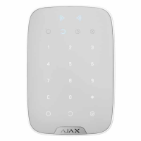 Сенсорна клавіатура Ajax KeyPad Plus white для брелоків Tag і карток Pass, Jeweller, біла