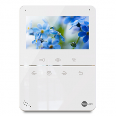 Аналоговый видеодомофон NeoLight TETTA, 4,3″, сенсорные кнопки с подсветкой, белый