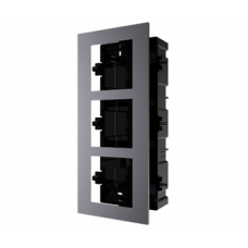 Врезная монтажная рамка Hikvision DS-KD-ACF3 / Plastic на 3 модуля, авиационный алюминий и пластик Врезная монтажная рамка Hikvision DS-KD-ACF3 / Plastic на 3 модуля, авиационный алюминий и пластик