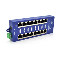 Пасивний PoE-інжектор GPOE-8B на 8 портів RJ45, 12–57 В, живлення на пари 4/5+ і 7/8−