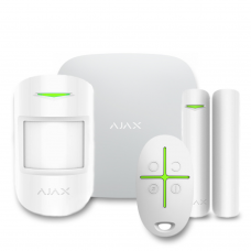 Комплект бездротової сигналізації Ajax StarterKit 2 white, Hub 2, Grade 2, білий