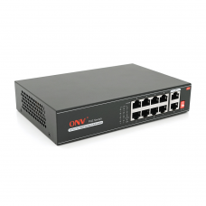 PoE-коммутатор ONV-H1108PLD с автоперезапуском, 8 портов PoE + 2 uplink 100 Мбит/с, линия до 250 м PoE-коммутатор ONV-H1108PLD с автоперезапуском, 8 портов PoE + 2 uplink 100 Мбит/с, линия до 250 м