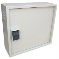 Антивандальна шафа 19″ 2U Vago Super Antilom для приміщень, 550×500×150 мм, крабовий замок (012870)
