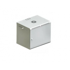Настінна телекомунікаційна шафа 19″ 6U Vago, 370×600×600 мм, металеві двері, сіра (024306)
