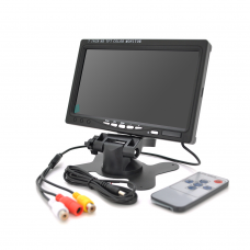 Монітор для відеоспостереження 7″ 03940, TFT, 1024×600, вхід AV, живлення 12 В
