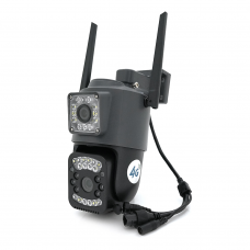 4G-камера YOSO YO-IPC41D4MP50 с двумя объективами 2+2 Мп, поворот 360°, ИК 50 м, слот SIM (YT30398)
