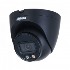 Купольна IP-камера Dahua DH-IPC-HDW2449T-S-IL-BE, 4 Мп, 2,8 мм, мікрофон, чорна