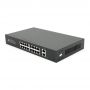 PoE-комутатор Merlion YT32832, 16 портів PoE 10/100 Мбіт/с + 2 гігабітні uplink, блок живлення 52 В, у стійку