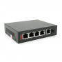 Гігабітний PoE-комутатор ONV ONV-POE33064PFG, 4 порти PoE + RJ45 uplink + SFP, бюджет 65 Вт