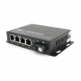 Медиаконвертер ONV-0110S-SCX-S4-A, 4×RJ45 100 Мбит/с + SC, одно волокно, 1310 нм, до 20 км