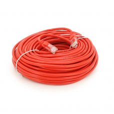 Патч-корд литой RITAR, UTP, RJ45, Cat.5e, 20m, красный, Cu (медь)