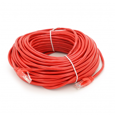 Патч-корд литой RITAR, UTP, RJ45, Cat.5e, 30m, красный, Cu (медь)