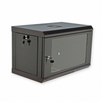 Настенный шкаф 19″ 6U MGSWL Эконом, 600×350×373 мм, акриловое стекло, черный (UA-MGSWL635B)