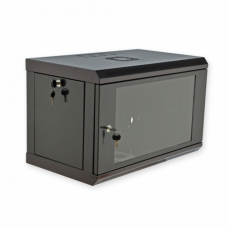 Настінна шафа 19″ 6U MGSWL Економ, 600×350×373 мм, акрилове скло, чорна (UA-MGSWL635B)
