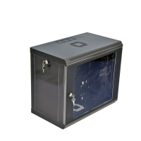 Настенный шкаф 19″ 9U MGSWL Эконом, 600×350×507 мм, акриловое стекло, черный (UA-MGSWL935B)