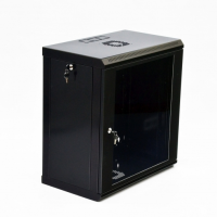 Настенный шкаф 19″ 12U MGSWL Эконом, 600×350×640 мм, акриловое стекло, черный (UA-MGSWL1235B)