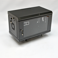 Настінна шафа 19″ 6U MGSWA, 600×350×373 мм, акрилове скло, чорна (UA-MGSWA635B)