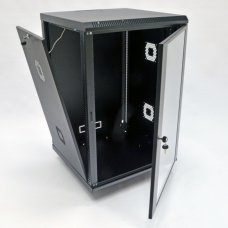 Настінна шафа 19″ 18U MGSWA, 600×800×907 мм, акрилове скло, чорна (UA-MGSWA188B)