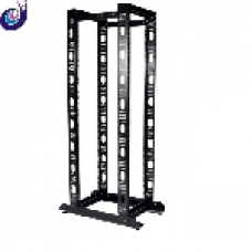 Відкрита дворамна стійка 19″ 24U, чорна, без ніжок (UA-OF24-D-BK)