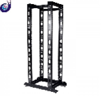 Відкрита дворамна стійка 19″ 33U, чорна, без ніжок (UA-OF33-D-BK)