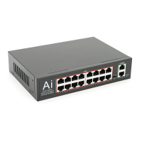 PoE-комутатор Merlion Mini YT41635, 16 портів PoE 100 Мбіт/с, 2 uplink 1000 Мбіт/с, вбудоване живлення 52 В