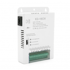 Блок питания 12V-10A / 16CH с регулировкой 12 / 13,5 / 15 В, 10 А, 16 каналов по 1 А, пластиковый корпус