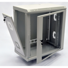 Настенный шкаф 19″ 12U MGSWA, 600×350×640 мм, акриловое стекло, серый (UA-MGSWA1235G)